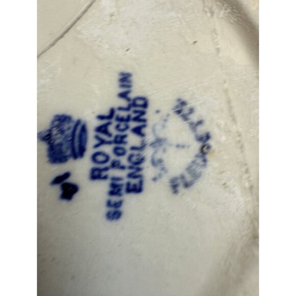 Antique Royal Semi Porcelain England Dishes (Set of 3, As-Is) - Picture 8 of 12